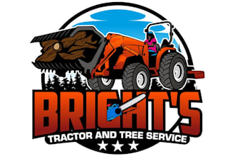 design awesome tree service logo with free source file