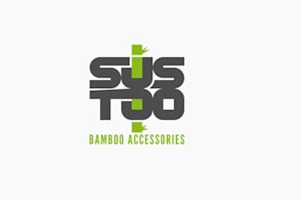 develop a contemporary bamboo logo for your company
