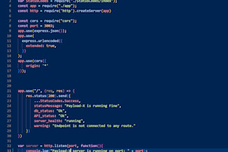 develop a nodejs backend using firebase, mongodb, mysql etc