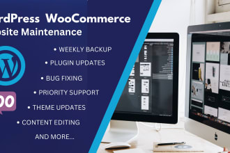do wordpress woocommerce maintenance, update and support