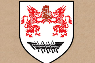 design high quality coat of arms logo within 16 hours