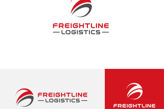 create a logistics transport and trucking logo design