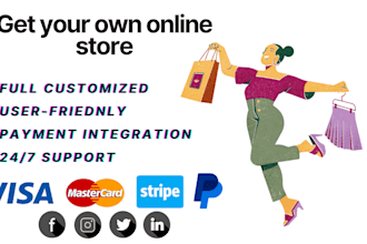 develop ecommerce store for you