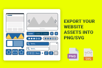 do exporting your website assets to svg or png