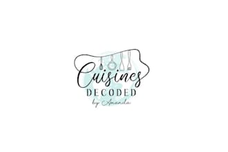 design international food blog logo