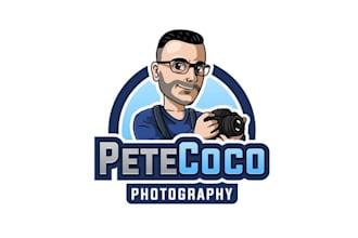 do highest level exceptional photography and cartoon logo