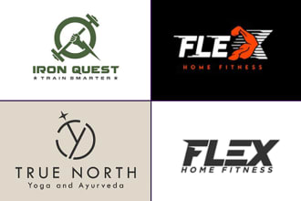 make sports gym and fitness logo design for vector file
