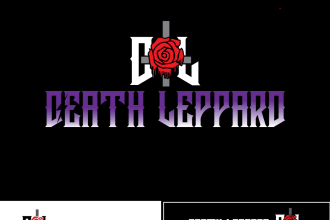 make a horror brutal death metal logo for you