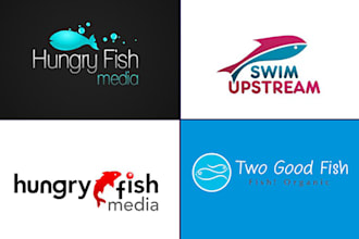 do a modern and luxury fishing team logo design