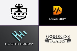 make a modern fitness,gym, sports logo design within 18hr