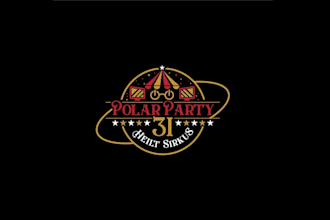 fantastic computer party logo design