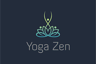 create a unique natural yoga luxury logo design