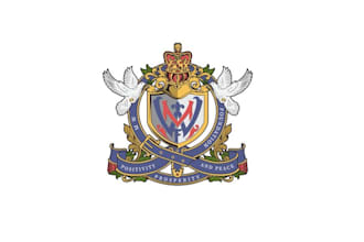 resembling royal crest foundation logo positivity prosperity peace
