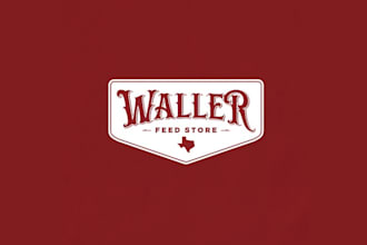 vintage county wild west logo design