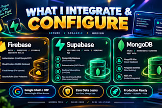 integrate firebase, supabase, or mongodb in your website