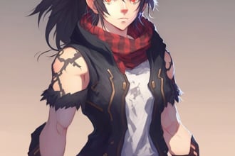 do an anime, or manga portrait, oc character