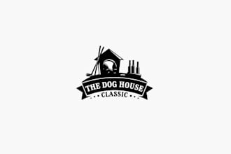 fun golf tournament logo design