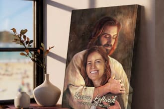 create custom memorial canvas art to honor your loved ones with image design