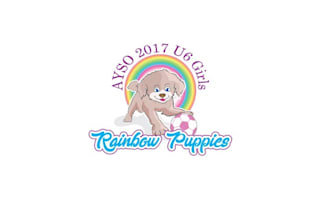 design eye catching and spotless rainbow puppies logo