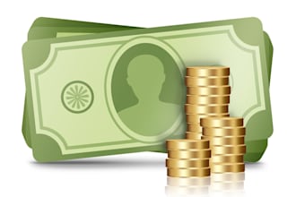 design a professional modern money logo