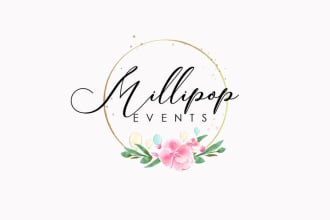 make beauty flower logo, floral design, botanical, boho