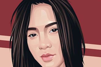 do a cartoon vector portrait for you