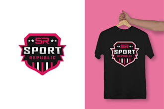 design custom high quality tshirt logo for your brand