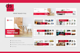 design digital and print ready product catalog, catalogue, brochure, flyer