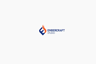 design laudable inspirational ember craft studio logo