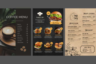 do amazing restaurant menu design