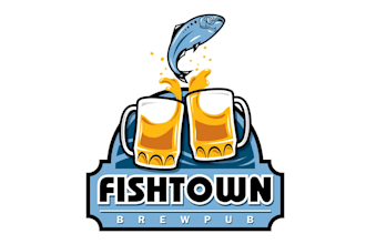 create a fantastic brewpub logo with fast delivery
