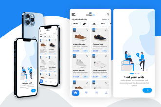 do website ui design, dashboard, mobile app UI UX design