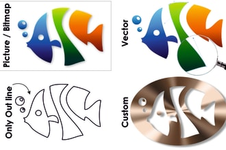 recreate logo or anything to vector