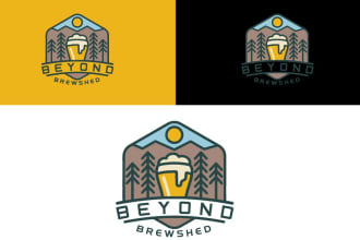 do a cool vintage hipster or retro badge logo