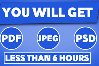 design professional invoice template less than 6 hours