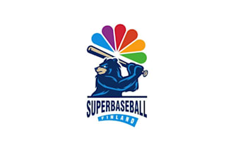 super baseball logo with fast delivery