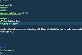 design a responsive HTML CSS bootstrap website for you