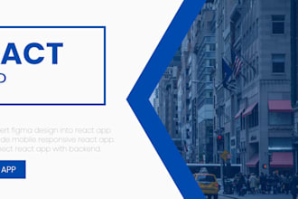 transform the figma design into a corresponding react app