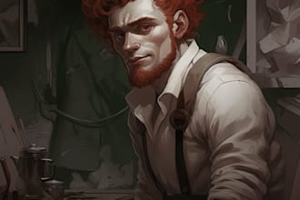 illustrate or draw characters, comics and scenes