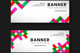 design youtube banner, facebook banner, web banner