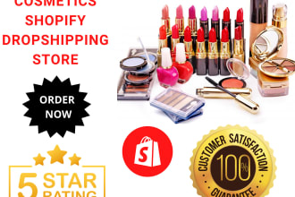 build a professional shopify store for cosmetics or skincare products