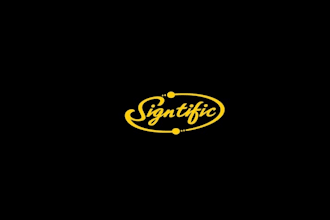 design improving over time sign company logo