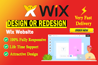 make a beautiful wix website, wix one page, wix landing page