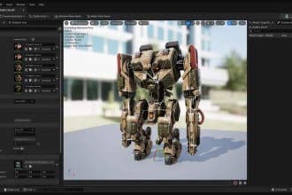 build 3d multiplayer unreal engine game, game developer,video game art, ue5