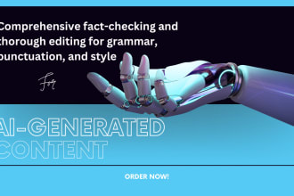 do editing and fact checking for ai generated content