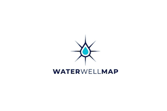 design reputed and competent water well map logo