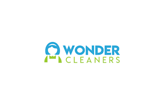 do a modern cleaning and maintenance logo