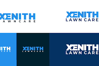 landscape  lawn care agriculture and natural logo design