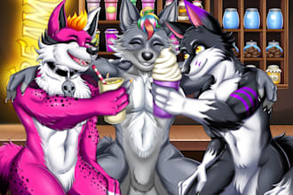 draw a furry sfw or nsfw character
