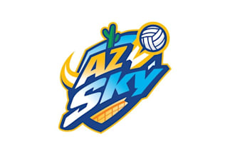 design modern volleyball club logo